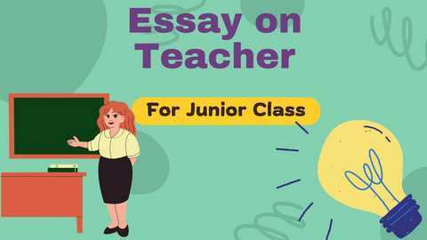 essay on teacher