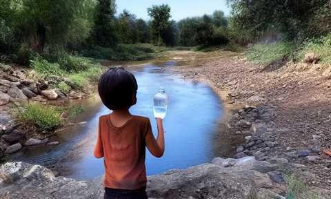 child near water body