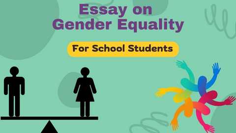 each student must write essay on gender equality